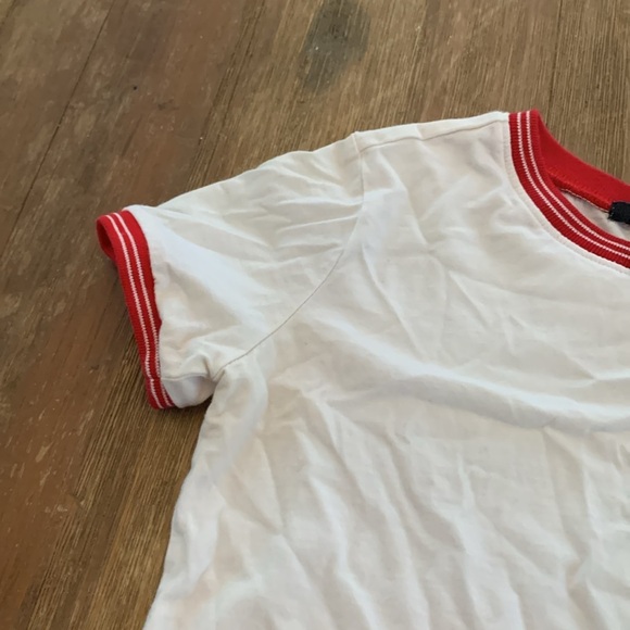 Forever 21 “oops!” White and Red T Shirt short sleeve - Picture 2 of 5